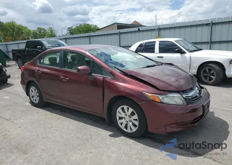 2012 Honda Civic Lx z USA, uszkodzony, nr VIN 19XFB2F57CE373714